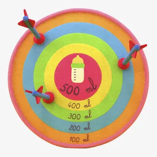 卡通彩色立体箭靶免抠