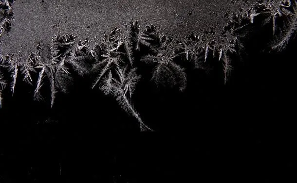 黑色雪花背景