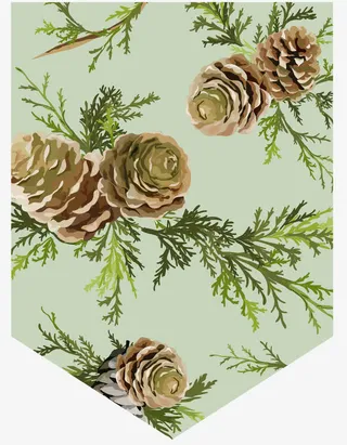 松树元素底纹装饰免抠