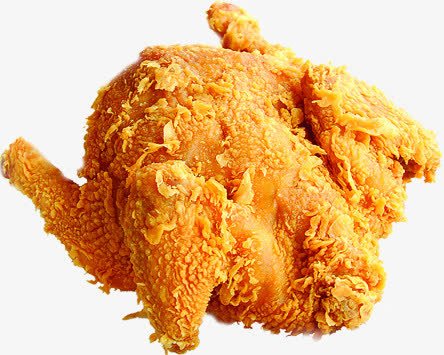美食脆皮炸鸡高清免抠