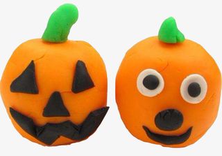 南瓜泥南瓜橡皮泥南瓜造型万圣节免抠