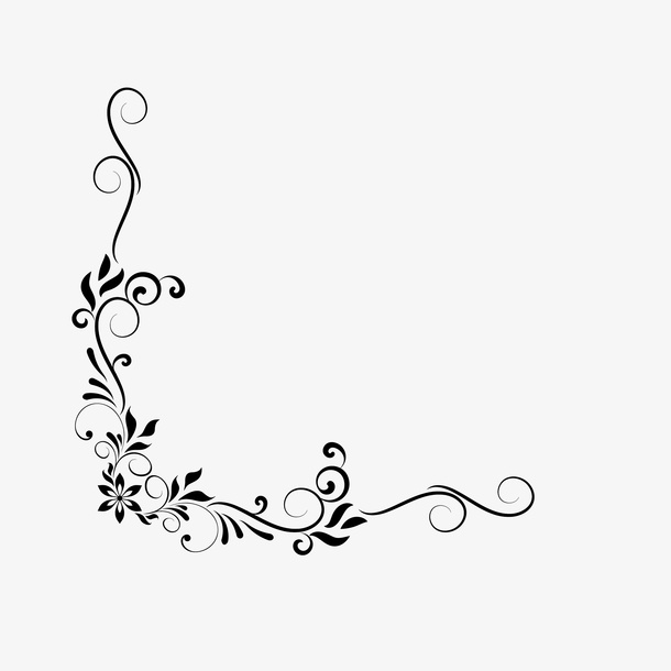 欧式边框边角花纹帜免抠