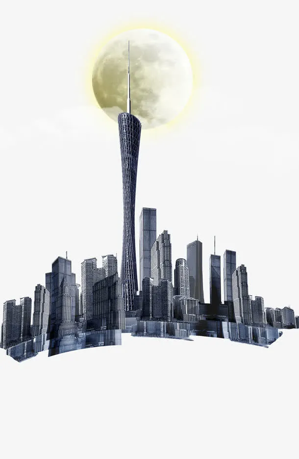 广州塔素材免抠