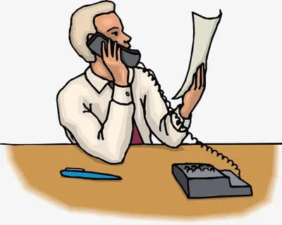 看着纸打电话的男人免抠