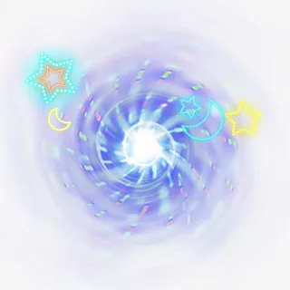 梦幻童真炫光免抠