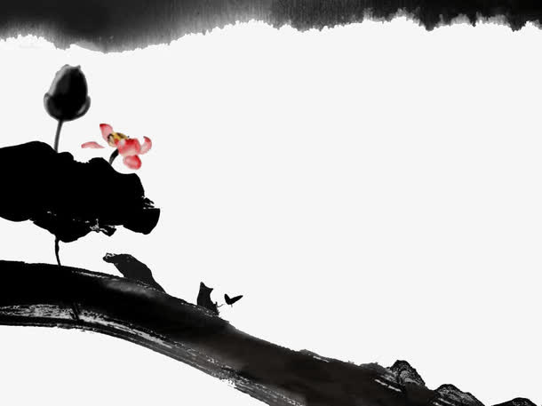 水墨中国风PPT模板免抠