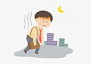 一个下班回家的男人免抠