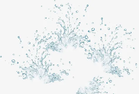 水花 水波免抠装饰效果特效元素