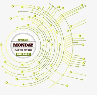 几何线条打折海报免抠