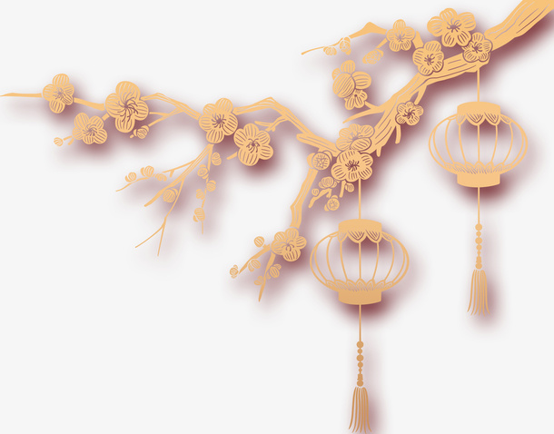 吉祥，元宵节，古风，中式免抠