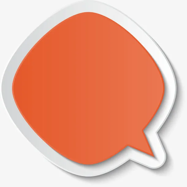 长方形标签立体方形免抠