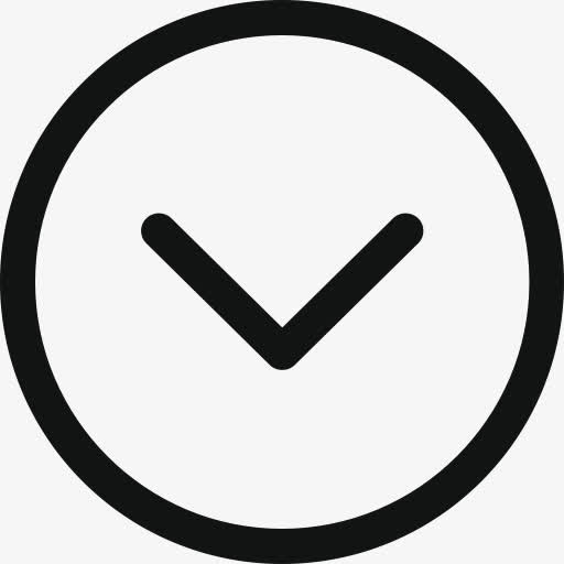 箭头底雪佛龙圈下图标导航装置-免抠