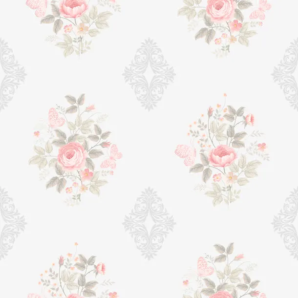 粉色美丽花朵免抠