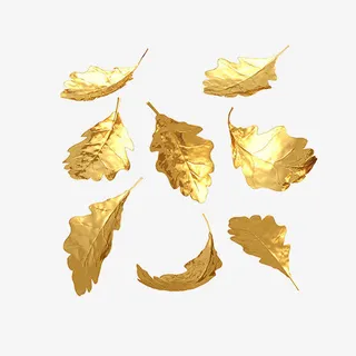 金色树叶免抠