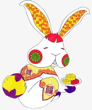 中秋佳节玉兔免抠