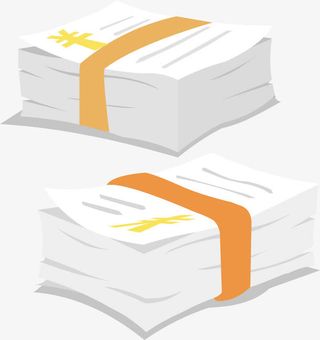 手绘借款单子免抠