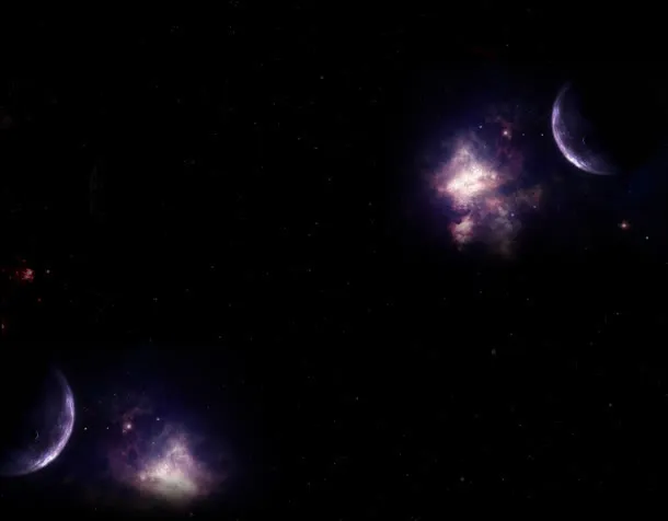 紫色星空幸运光效免抠