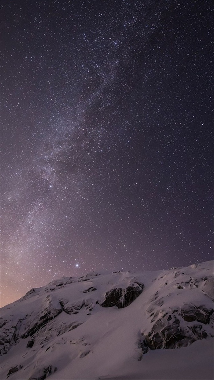 星空雪地H5背景高清
