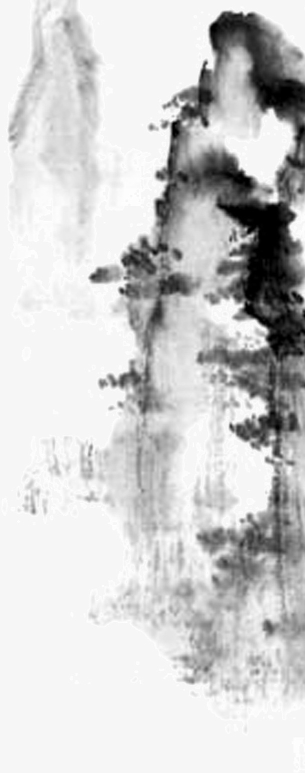 水墨画山水免抠