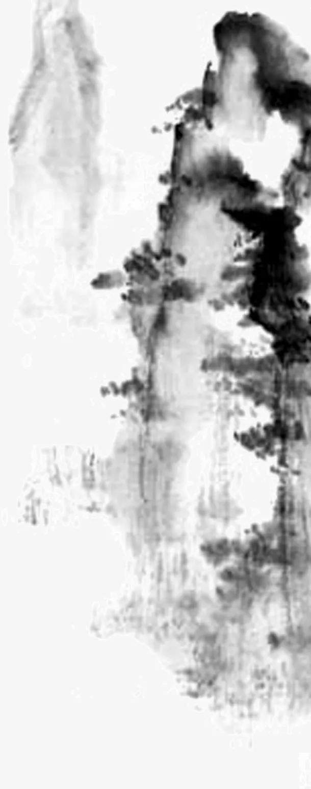 水墨画山水免抠