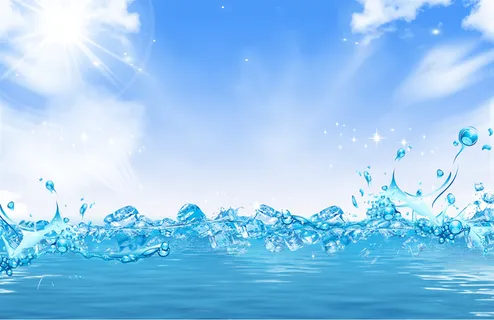 夏日冰爽海报背景高清