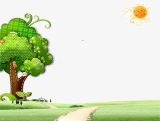 开春绿色植物大地免抠