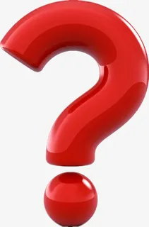 红色问号标点符号免抠