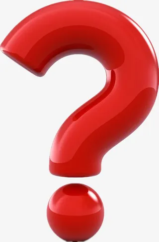 红色问号标点符号免抠