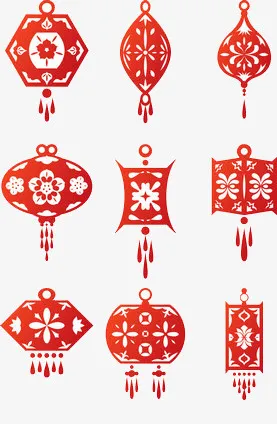 春节灯笼集合免抠