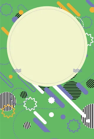 绿色简约几何波普创意海报背景高清