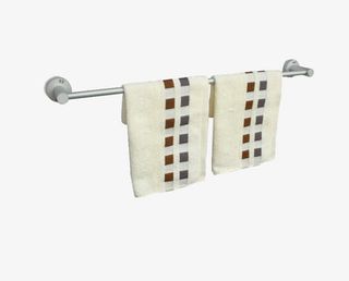 太空铝毛巾杆免抠