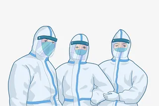 疫情中的医生免扣PNG免抠