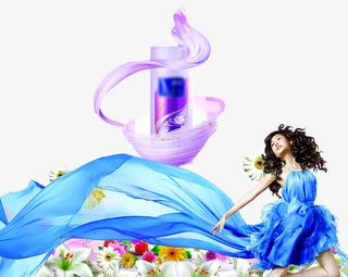 洗发水广告免抠