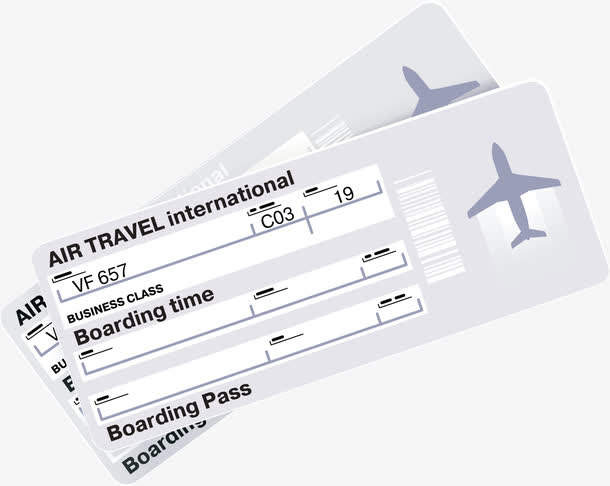车票png矢量元素免抠