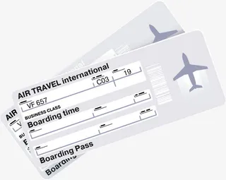 车票png矢量元素免抠