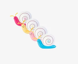 五彩的蜗牛免抠