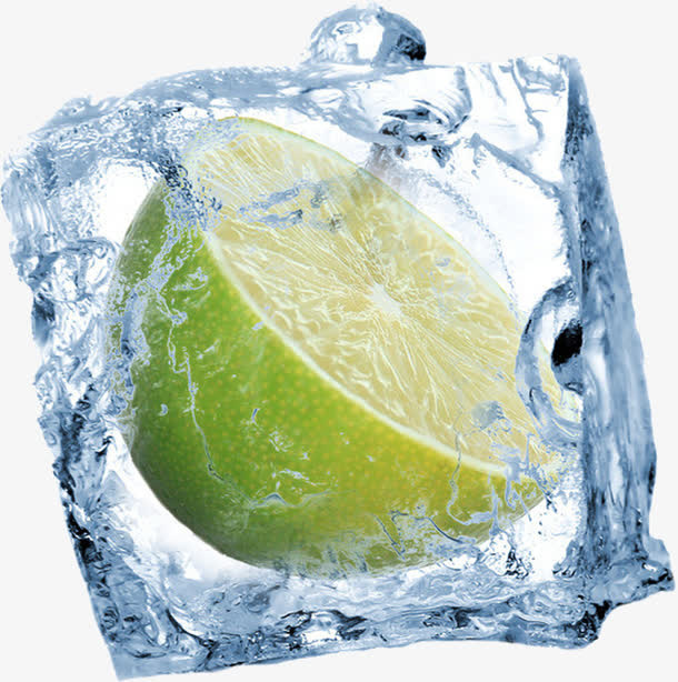 创意冰块水果免抠