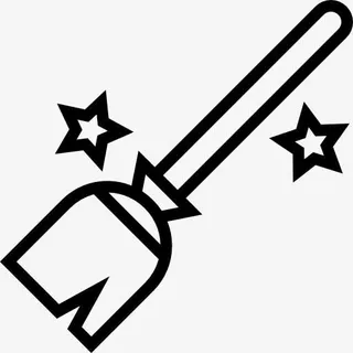 魔法扫帚图标免抠