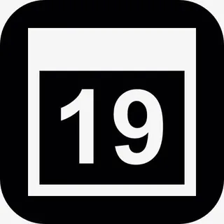 日历页面在19天图标免抠