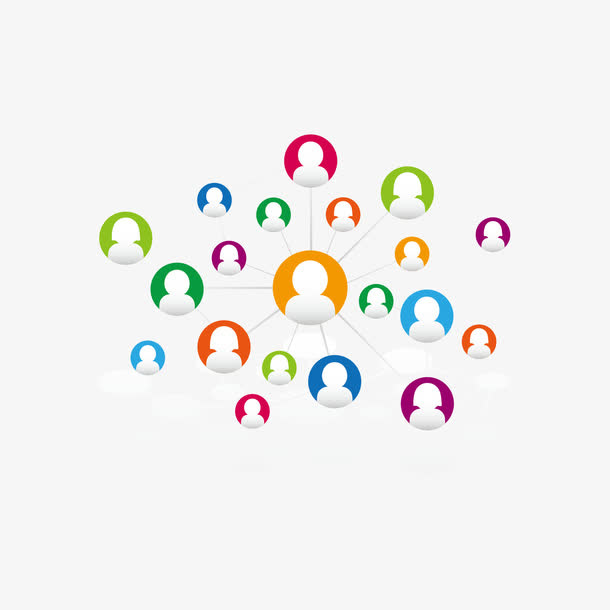 矢量人物头像装饰图案免抠