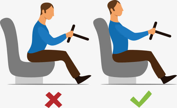 正确的开车坐姿免抠