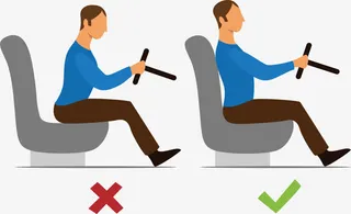 正确的开车坐姿免抠