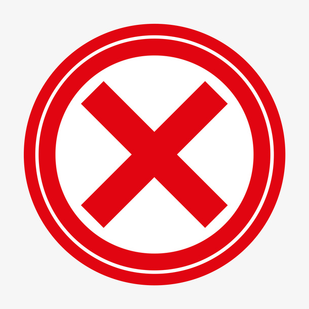 红色错误图标免抠