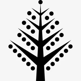 圣诞树的树枝球图标免抠