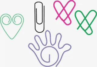 创意曲别针素材免抠