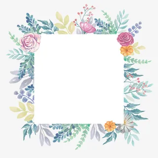 手绘卡通装饰花瓣花草装饰海报设免抠