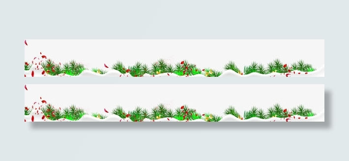 冬日草地创意场景免抠