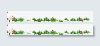 冬日草地创意场景免抠