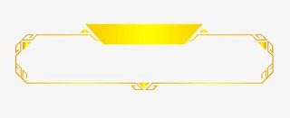 游戏边框 装饰 细节 质感 金色免抠