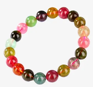 糖果色碧玺手链免抠